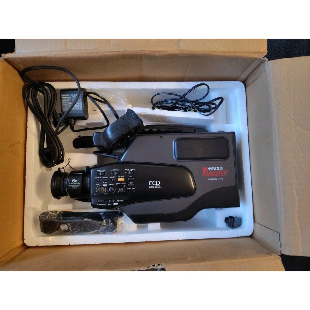 Minolta Master Series-V 16 Camcorder, w/Manual, Parts or Repair,